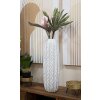 Mauro Ferretti florero hoja Ø 20x67 cm oro blanco
