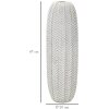 Mauro Ferretti florero hoja Ø 20x67 cm oro blanco