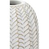 Mauro Ferretti florero hoja Ø 18,5x46 cm oro blanco