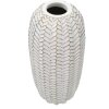 Mauro Ferretti florero hoja Ø 18,5x46 cm oro blanco