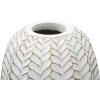 Mauro Ferretti florero hoja Ø 18,5x46 cm oro blanco