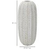Mauro Ferretti florero hoja Ø 18,5x46 cm oro blanco