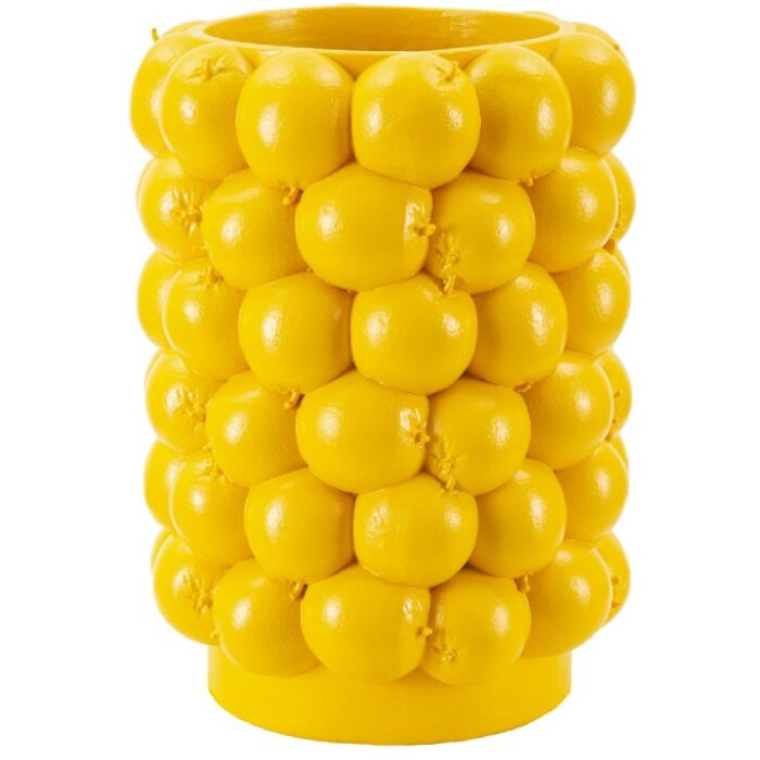 Mauro Ferretti florero limones Ø 21x28 cm amarillo