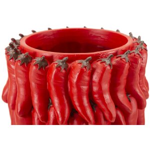 Mauro Ferretti Jarrón Chilli Ø 20x34 cm rojo