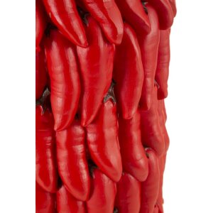 Mauro Ferretti Jarrón Chilli Ø 20x34 cm rojo