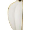 Mauro Ferretti jarrón alfarero Ø 21x40 cm oro blanco