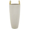 Mauro Ferretti Jarrón Shopping Ø 18x45 cm oro blanco