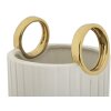 Mauro Ferretti Jarrón Shopping Ø 18x45 cm oro blanco