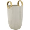 Mauro Ferretti Jarrón Shopping Ø 18x25 cm oro blanco