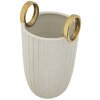 Mauro Ferretti Jarrón Shopping Ø 18x25 cm oro blanco