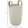 Mauro Ferretti Jarrón Shopping Ø 18x25 cm oro blanco