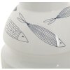 Mauro Ferretti jarrón pez Ø 15x24 cm blanco azul