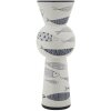 Mauro Ferretti jarrón pez alto Ø 14x38,5 cm blanco azul