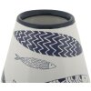 Mauro Ferretti jarrón pez doble Ø 14x34 cm blanco azul