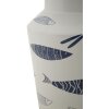 Mauro Ferretti jarrón pez doble Ø 14x34 cm blanco azul
