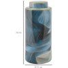 Mauro Ferretti Jarrón Elegant Ø 15x34 cm oro azul con tapa