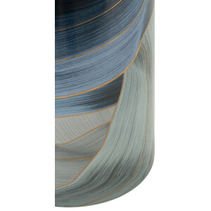 Mauro Ferretti Jarrón Elegant Ø 15x24 cm oro azul con tapa