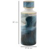 Mauro Ferretti Jarrón Elegante alto Ø 14x40 cm oro azul con tapa