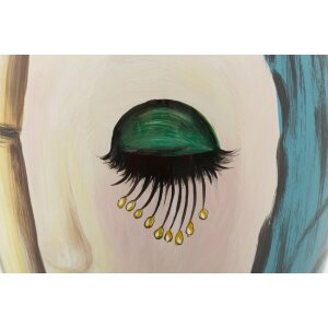 Mauro Ferretti florero art face Ø 28x50 cm multicolor