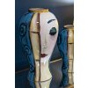 Mauro Ferretti florero art face Ø 28x50 cm multicolor