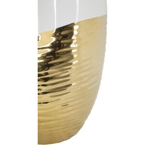 Mauro Ferretti Jarrón Lux Ø 20x35 cm oro blanco