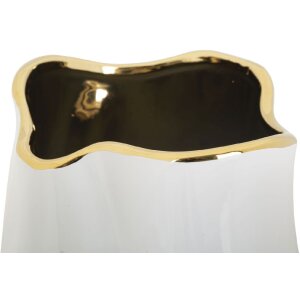 Mauro Ferretti Jarrón Lux Ø 20x35 cm oro blanco