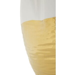 Mauro Ferretti Jarrón Lux Ø 20x25 cm oro blanco
