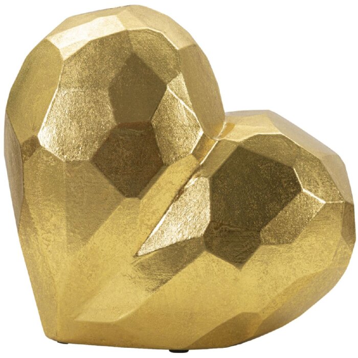 Mauro Ferretti jarrón corazón 19x9x18 cm oro
