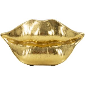 Mauro Ferretti jarrón boca labio 23x8x12 cm oro
