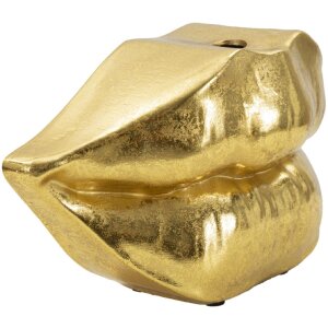 Mauro Ferretti jarrón boca labio 23x8x12 cm oro