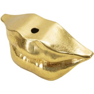 Mauro Ferretti jarrón boca labio 23x8x12 cm oro