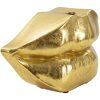 Mauro Ferretti jarrón boca labio 23x8x12 cm oro