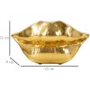 Mauro Ferretti jarrón boca labio 23x8x12 cm oro