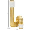 Mauro Ferretti Jarrón Bann Grande 15,3x13x30,5 cm oro blanco