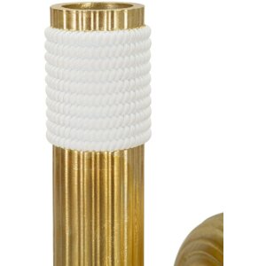 Mauro Ferretti Jarrón Bann Grande 14,5x13x25 cm oro blanco