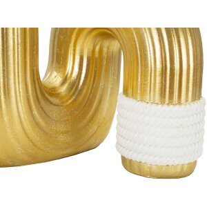 Mauro Ferretti Jarrón Bann Grande 14,5x13x25 cm oro blanco