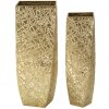 Mauro Ferretti juego de jarrones Squer 2pcs 34x34x90 cm 25x25x78 cm oro