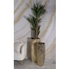 Mauro Ferretti juego de jarrones Squer 2pcs 34x34x90 cm 25x25x78 cm oro