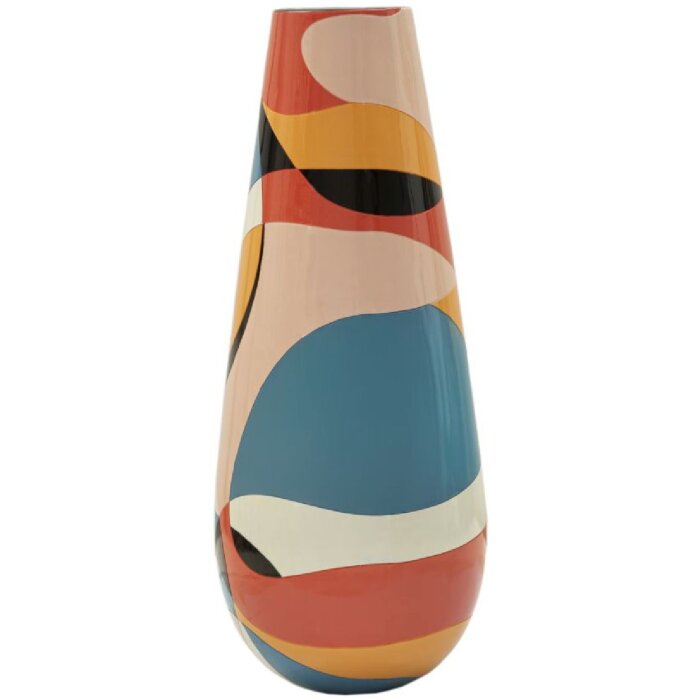 Mauro Ferretti Jarrón Rubik grande Ø37x92 cm multicolor