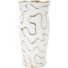 Mauro Ferretti Adore jarrón Ø16x32,5 cm oro blanco