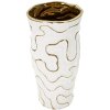 Mauro Ferretti Adore jarrón Ø16x32,5 cm oro blanco