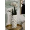 Mauro Ferretti Adore jarrón Ø16x32,5 cm oro blanco