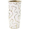 Mauro Ferretti jarrón Adore Ø 12,5x25 cm oro blanco