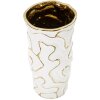 Mauro Ferretti jarrón Adore Ø 12,5x25 cm oro blanco