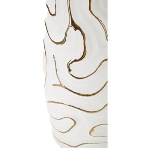 Mauro Ferretti Lia jarrón Ø14,5x39,5 cm oro blanco