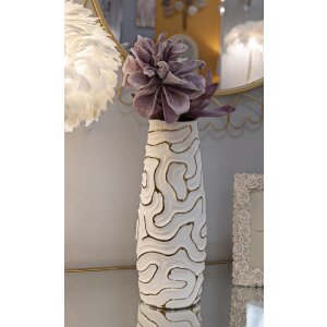Mauro Ferretti Lia jarrón Ø14,5x39,5 cm oro blanco