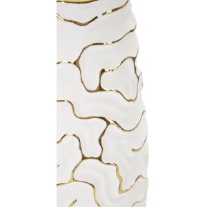 Mauro Ferretti Lia jarrón Ø 12x29,5 cm oro blanco