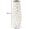 Mauro Ferretti Lia jarrón Ø 12x29,5 cm oro blanco