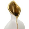 Mauro Ferretti Jarrón Uma 19,5x10x50 cm oro blanco