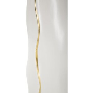 Mauro Ferretti Jarrón Uma 16x8x40 cm oro blanco